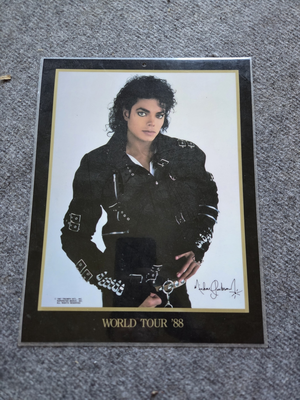 Vintage Michael Jackson Poster Laminated